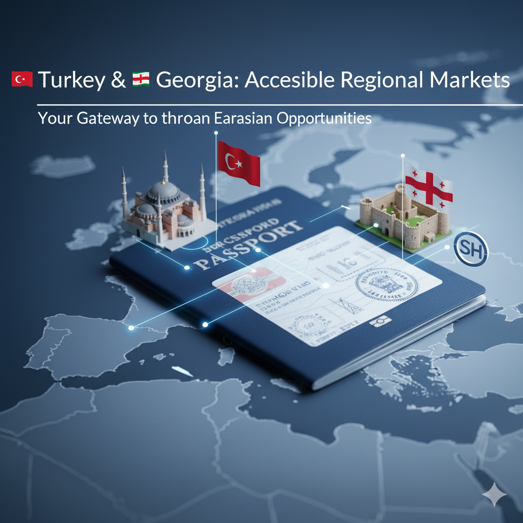 🇹🇷 ترکیه و 🇬🇪 گرجستان: بازارهای منطقه‌ای با دسترسی آسان